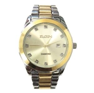 Elgin Diamond Men's Two-Tone Watch